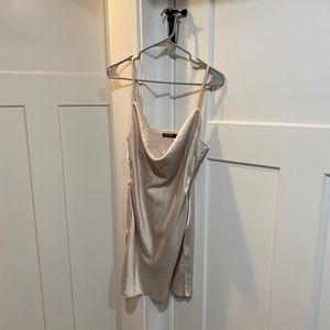 Nasty Gal Cream Slip Dress Size 4